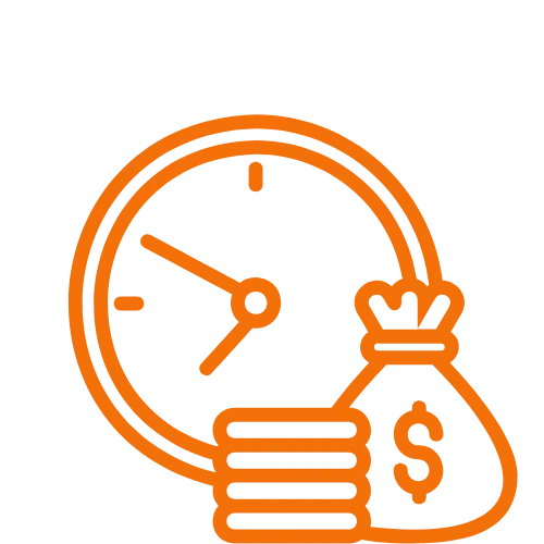 Saves time and money - Purple Diffusion - icon